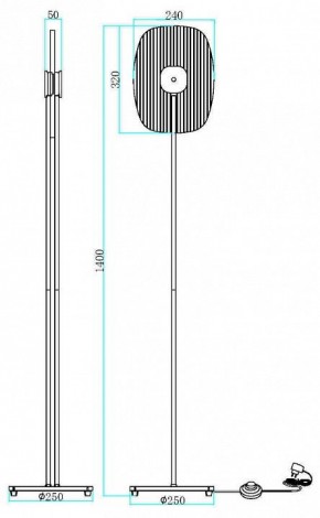 Торшер Maytoni Eclipse MOD152FL-L1BK в Кудымкаре - kudymkar.mebel24.online | фото 2
