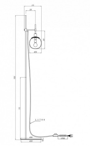 Торшер Maytoni Erich MOD221-FL-01-N в Кудымкаре - kudymkar.mebel24.online | фото 3