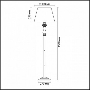 Торшер Odeon Light Gaellori 3393/1F в Кудымкаре - kudymkar.mebel24.online | фото 3