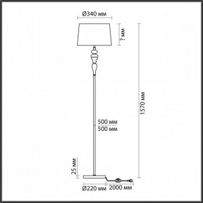 Торшер Odeon Light Homi 5040/1F в Кудымкаре - kudymkar.mebel24.online | фото 4