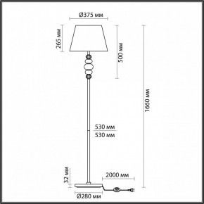Торшер Odeon Light Sochi 4896/1F в Кудымкаре - kudymkar.mebel24.online | фото 4