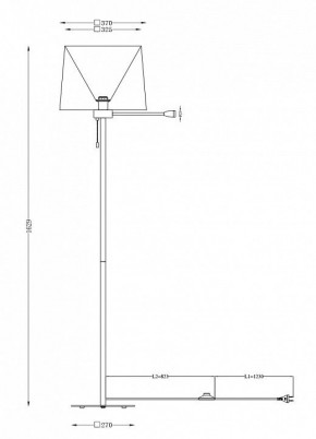 Торшер с подсветкой Maytoni Farel Z001FL-L3W-1B в Кудымкаре - kudymkar.mebel24.online | фото