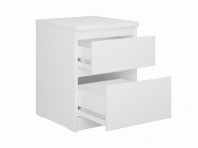 Тумба КАСТОР малая с двумя ящиками, цвет белый в Кудымкаре - kudymkar.mebel24.online | фото 2