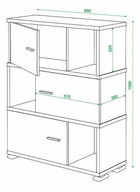 Тумба комбинированная Домино СБ-30/3 в Кудымкаре - kudymkar.mebel24.online | фото 3