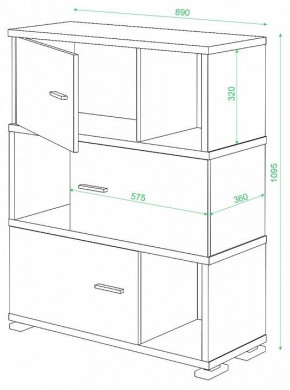 Тумба комбинированная Домино СБ-30/3 в Кудымкаре - kudymkar.mebel24.online | фото 3