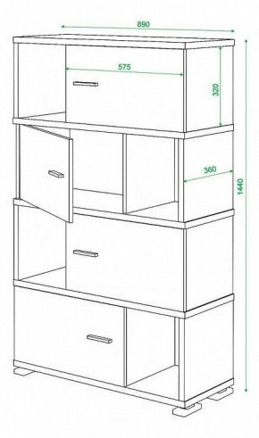 Тумба комбинированная Домино СБ-30/4 в Кудымкаре - kudymkar.mebel24.online | фото 3