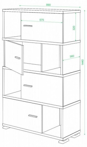 Тумба комбинированная СБ-30/4 в Кудымкаре - kudymkar.mebel24.online | фото 2