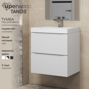 Тумба под раковину Uperwood Tanos 70 см, подвесная, белая матовая в Кудымкаре - kudymkar.mebel24.online | фото 5
