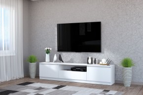 Тумба под ТВ "Хилтон" (Белый текстурный) в Кудымкаре - kudymkar.mebel24.online | фото