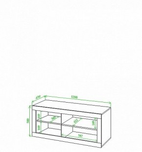 Тумба под ТВ Toivo Кон120 в Кудымкаре - kudymkar.mebel24.online | фото 2