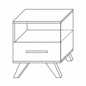 Тумба прикроватная Вега Скандинавия в Кудымкаре - kudymkar.mebel24.online | фото 7