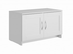 Тумба СИРИУС двухдверная низкая, цвет белый в Кудымкаре - kudymkar.mebel24.online | фото
