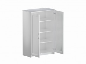 Тумба СИРИУС двухдверная высокая, цвет белый в Кудымкаре - kudymkar.mebel24.online | фото 3
