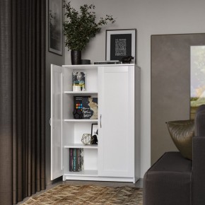 Тумба СИРИУС двухдверная высокая, цвет белый в Кудымкаре - kudymkar.mebel24.online | фото 4