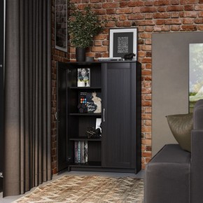 Тумба СИРИУС двухдверная высокая, цвет Дуб Венге в Кудымкаре - kudymkar.mebel24.online | фото 4