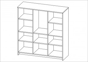 Тумба СИРИУС трехдверная с одним ящиком, цвет белый в Кудымкаре - kudymkar.mebel24.online | фото 3