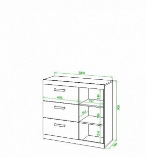Тумба Toivo Км102 в Кудымкаре - kudymkar.mebel24.online | фото 3