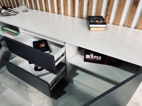Тумба ТВ большая Парус (Белый/Графит) в Кудымкаре - kudymkar.mebel24.online | фото 3