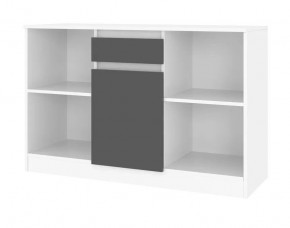 Тумба ТВ малая Парус (Белый/Графит) в Кудымкаре - kudymkar.mebel24.online | фото