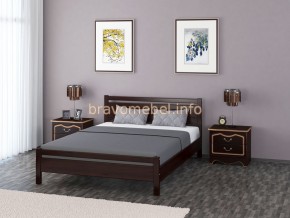 ВЕРОНИКА-1 Кровать из массива 1200 (Темный орех) в Кудымкаре - kudymkar.mebel24.online | фото