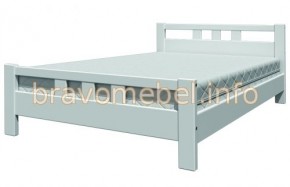 ВЕРОНИКА-2 Кровать из массива 1200 (Белый античный) в Кудымкаре - kudymkar.mebel24.online | фото