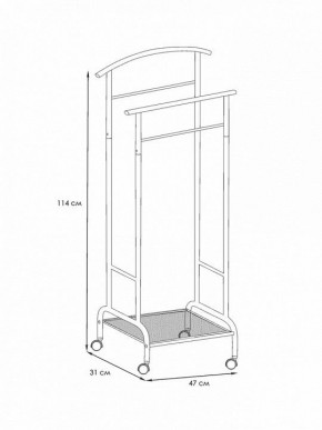 Вешалка для костюма Римини 2М в Кудымкаре - kudymkar.mebel24.online | фото 4