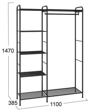 Вешалка гардеробная Валенсия 1 в Кудымкаре - kudymkar.mebel24.online | фото 2