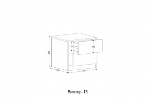 ВИНТЕР - 13 Тумба прикроватная в Кудымкаре - kudymkar.mebel24.online | фото 2