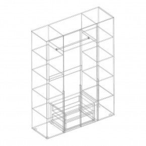 ВИТА Шкаф 4-ств для одежды в Кудымкаре - kudymkar.mebel24.online | фото 2