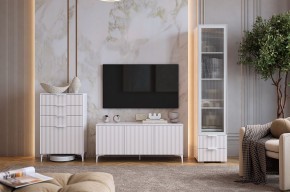 ЗЕФИР Гостиная К1 (белое дерево/белый муар) в Кудымкаре - kudymkar.mebel24.online | фото