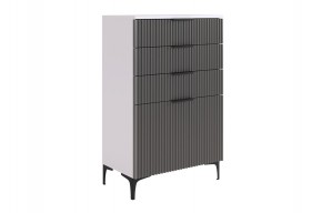 ЗЕФИР Гостиная К2 (белое дерево/черный муар) в Кудымкаре - kudymkar.mebel24.online | фото 11