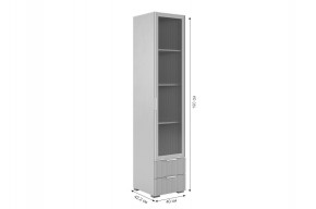ЗЕФИР Гостиная К2 (белое дерево/черный муар) в Кудымкаре - kudymkar.mebel24.online | фото 6