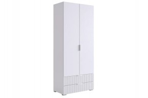 ЗЕФИР Шкаф двухдверный 120.01 (белый муар) в Кудымкаре - kudymkar.mebel24.online | фото