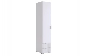ЗЕФИР Шкаф однодверный 107.01 (белый муар) в Кудымкаре - kudymkar.mebel24.online | фото