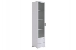 ЗЕФИР Шкаф однодверный 107.03 (белый муар) в Кудымкаре - kudymkar.mebel24.online | фото